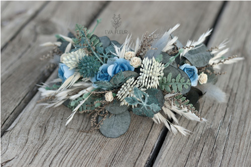 Květinový čtvrtvěneček "Dusty blue" — foto 3