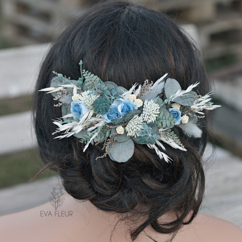 Květinový čtvrtvěneček "Dusty blue" — foto 4