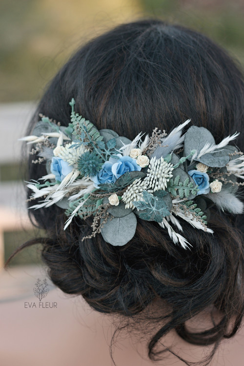Květinový čtvrtvěneček "Dusty blue" — foto 5