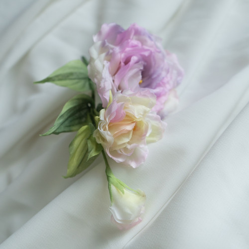 Eliška - eustoma z japonského hedvábí — foto 3