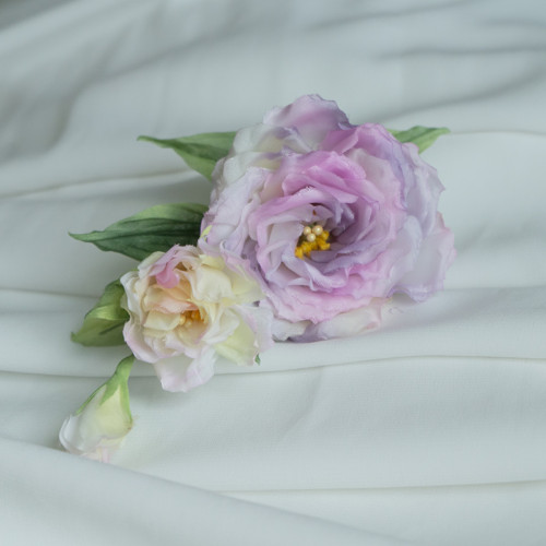 Eliška - eustoma z japonského hedvábí — foto 4
