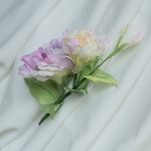 Eliška - eustoma z japonského hedvábí — foto 5