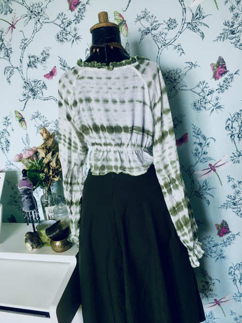Halenka crop boho batika — foto 4