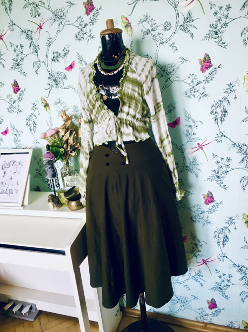 Halenka crop boho batika — foto 2