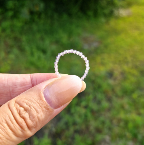 Nejjemnější ametyst levander*broušený*Ag*prsten — foto 3