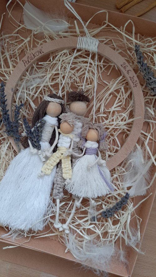 Svatební macramé rodina s dětmi 4 — foto 4