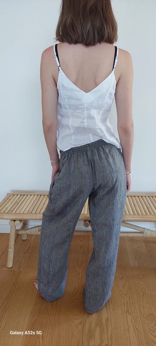 Lněné kalhoty Camélia — foto 6
