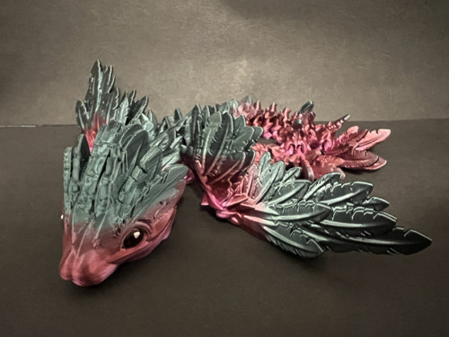 Mládě Opeřeného Hada - 25 cm - 3D Tisk — foto 4