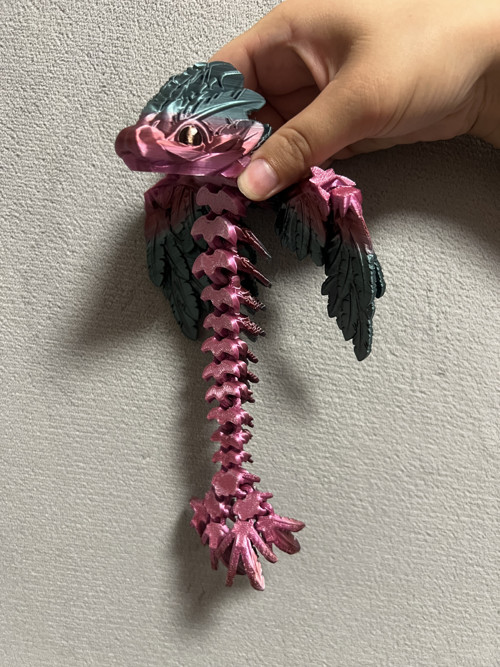 Mládě Opeřeného Hada - 25 cm - 3D Tisk — foto 3
