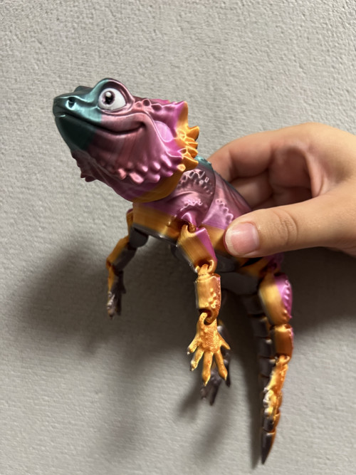 Agama Vousatá - 26 cm - 3D Tisk — foto 3