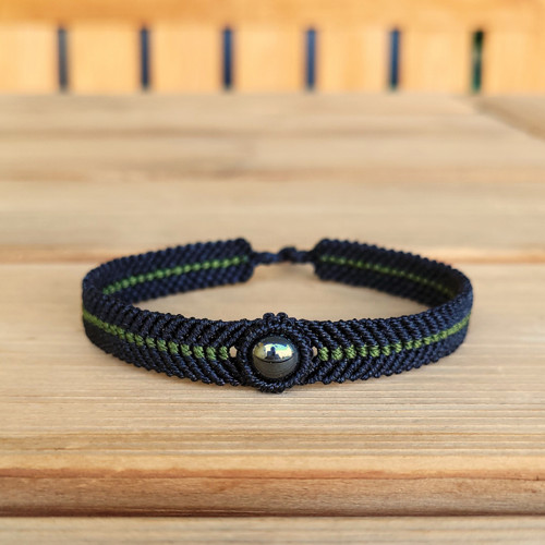 Macramé náramek - panter — foto 2