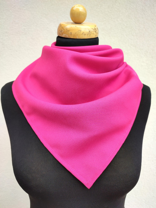Šátek Umělé Vlákno - Magenta — foto 2