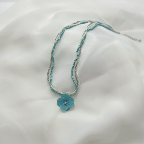 Náhrdelník z rokajlu Hortenzie Malachite — foto 3