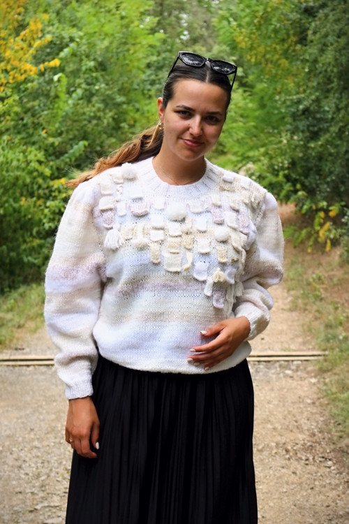Autorský svetřík "Na obláčku" — foto 6