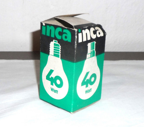 Papírový originál OBAL od žárovky • Inca — foto 2