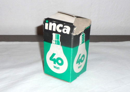 Papírový originál OBAL od žárovky • Inca — foto 3