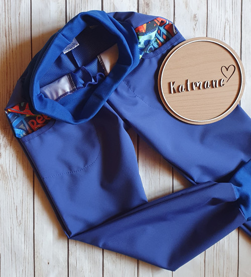Letní softshellové kalhoty-královsky modrá — foto 3