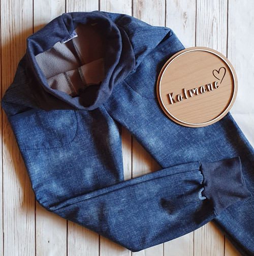 Dětské zimní softshellové kalhoty-jeans — foto 3
