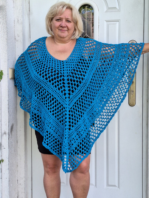Poncho modrásek + — foto 3