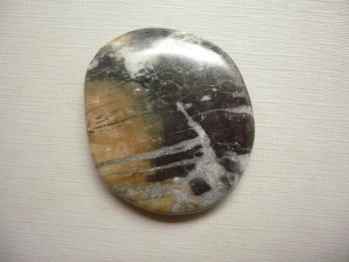 Troml. placka - jaspis picasso 41 mm, č.735f — foto 2