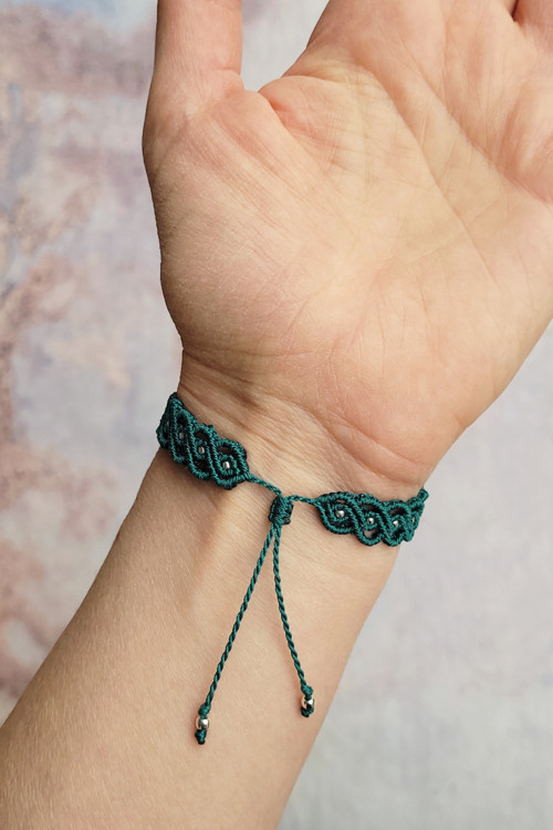 Macramé sada - zelenomodrá — foto 5