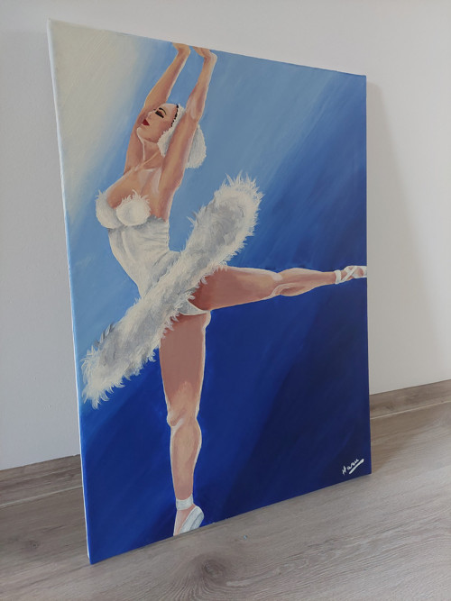 Malba na plátně: Baletka — foto 3