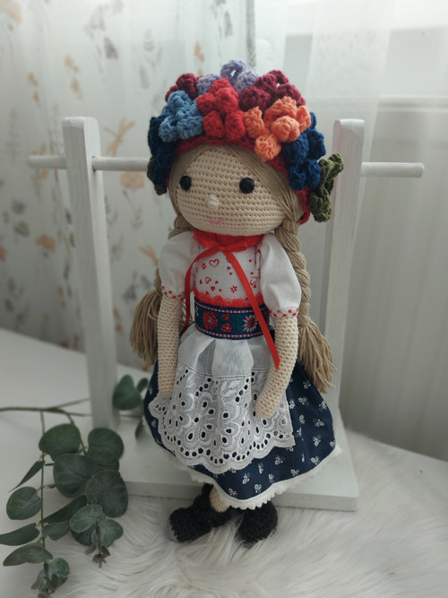 Háčkovaná bábika - folk — foto 3