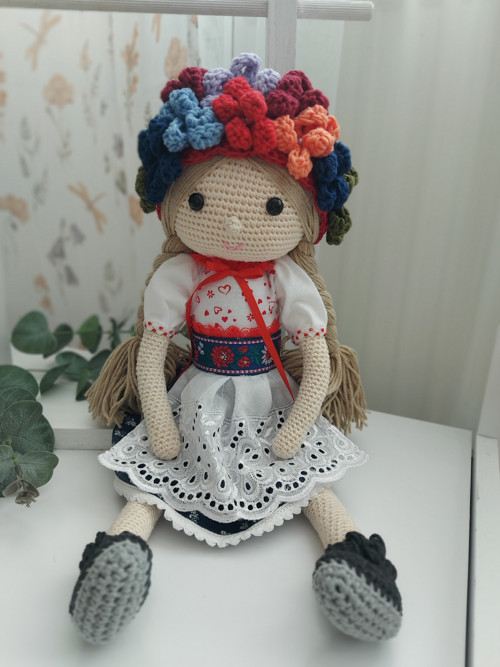Háčkovaná bábika - folk — foto 4