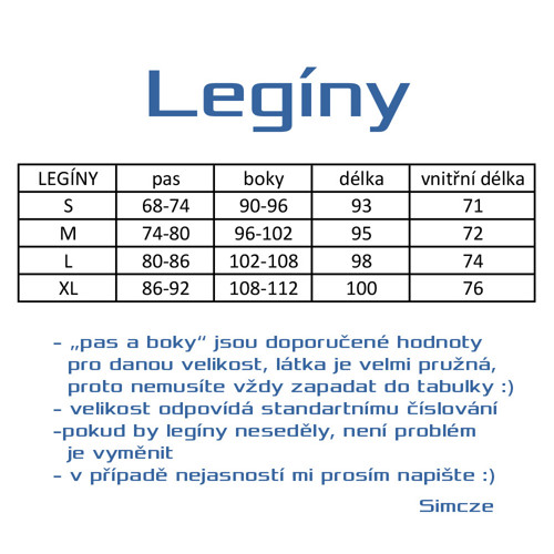 Legíny květy S, M — foto 3