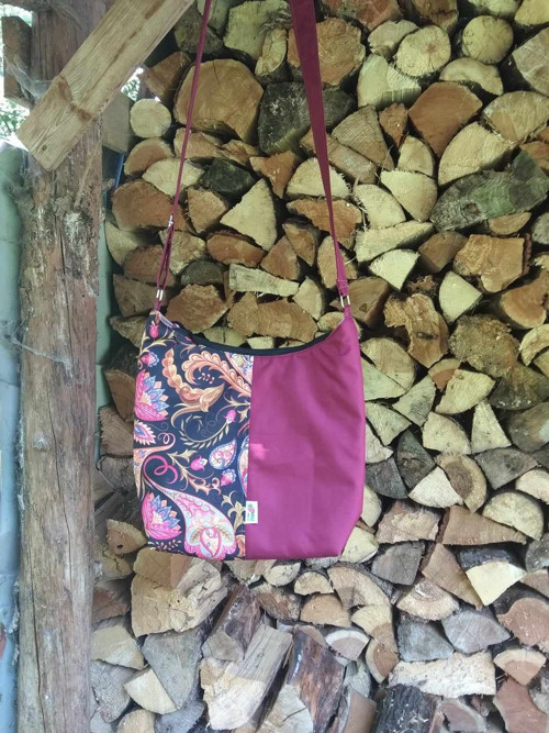 Kabelka "Ornamenty" - vínová — foto 2