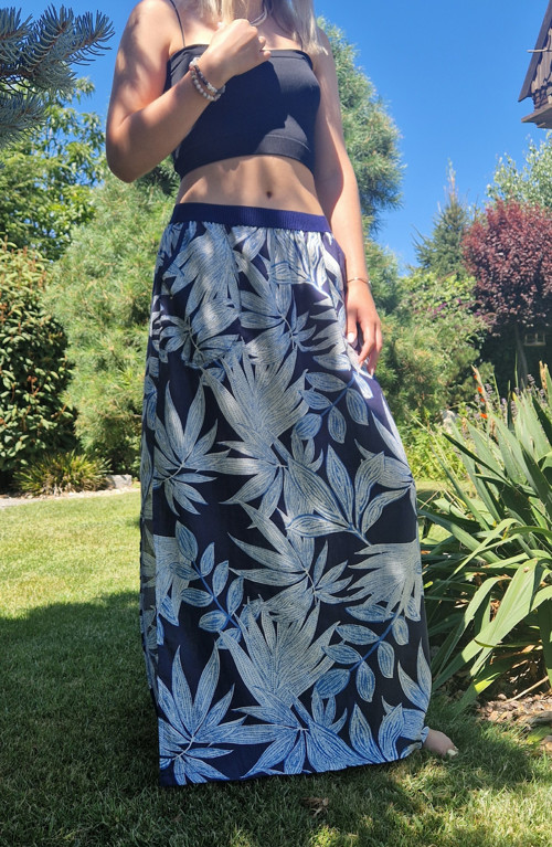 LINEN Blue leaves — foto 4