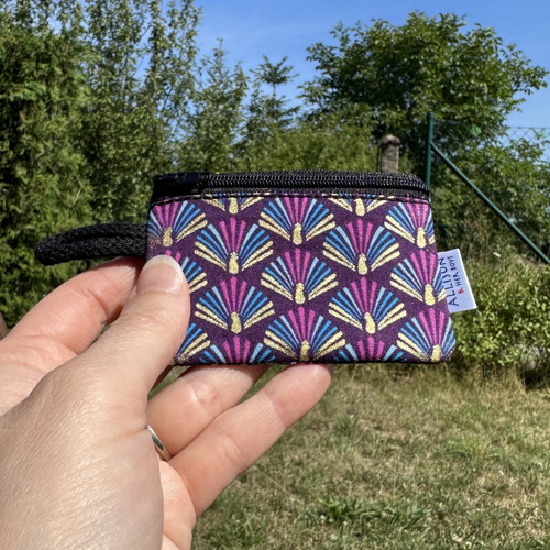 Kapsička mini Páv zlatotisk Violet — foto 3