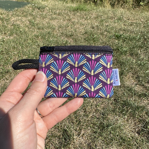Kapsička mini Páv zlatotisk Violet — foto 6