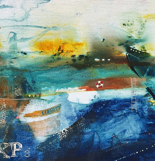 Mare latum / originální obraz - 30x30cm — foto 3