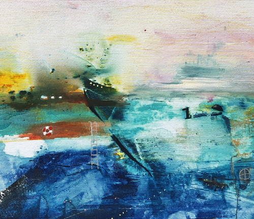 Mare latum / originální obraz - 30x30cm — foto 5