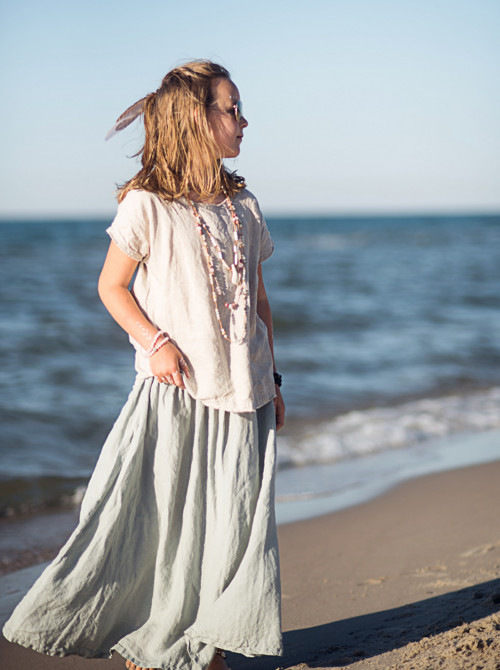 Lněná halenka režná — foto 5