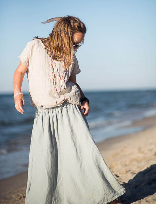 Lněná halenka režná — foto 4