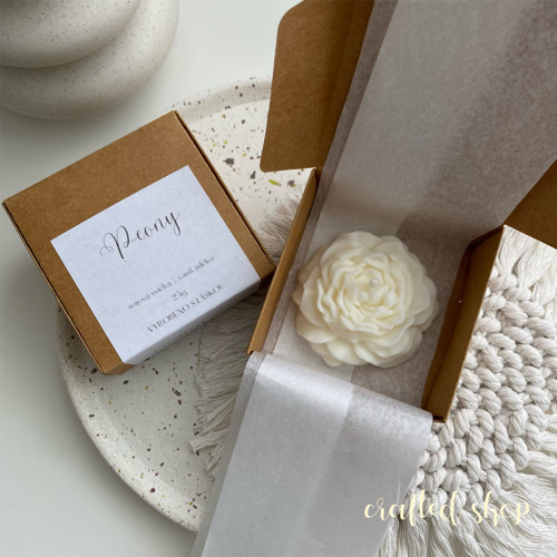 Sojová svíčka Peony - vanilkové mléko — foto 3