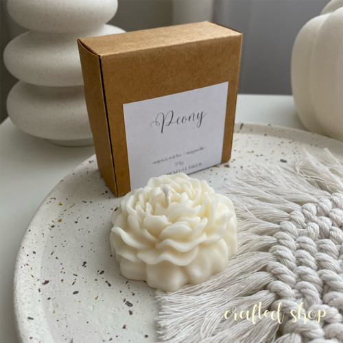 Sojová svíčka Peony - vanilkové mléko — foto 4