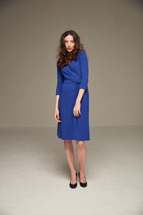 S/s 2024 - Zavinovací šaty Modré — foto 3