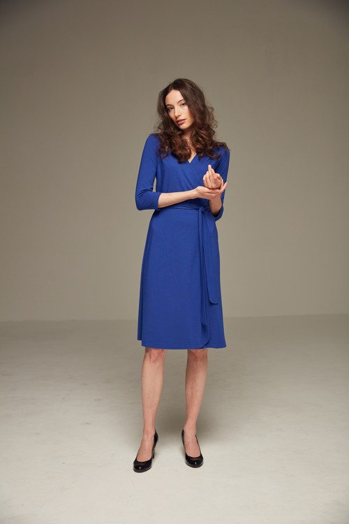 S/s 2024 - Zavinovací šaty Modré — foto 4