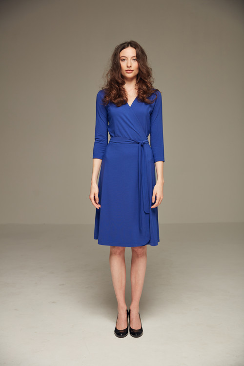 S/s 2024 - Zavinovací šaty Modré — foto 5