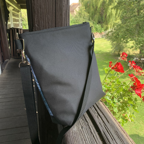 Crossbody kabelka - modro šedé s černou — foto 3