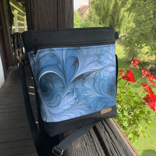 Crossbody kabelka - modro šedé s černou — foto 4