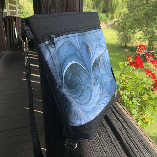 Crossbody kabelka - modro šedé s černou — foto 2