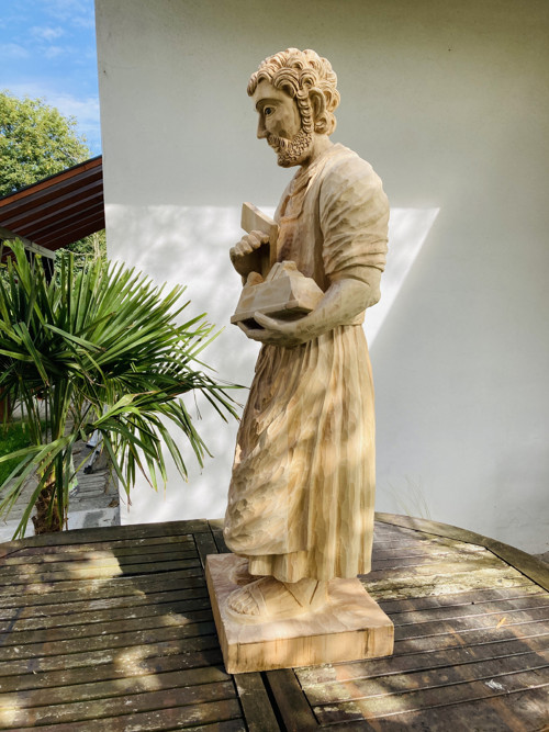 Dřevěná socha sv. Josef — foto 3