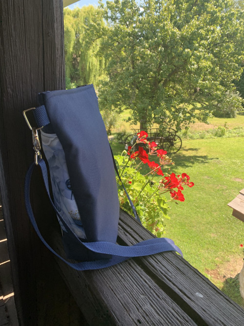 Crossbody kabelka - Čemeřice s modrou — foto 4