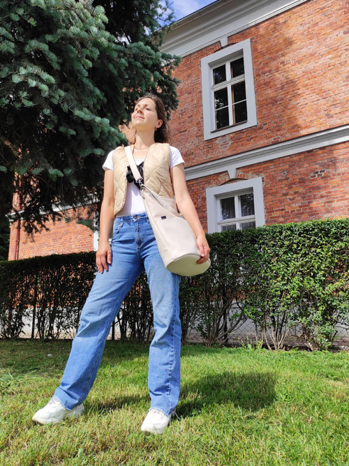 Mia maxi bag pudrová — foto 2