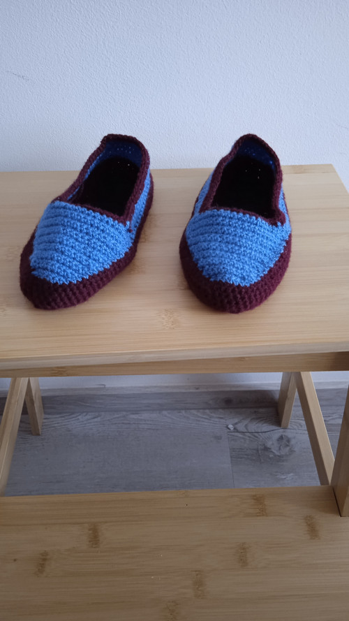 Háčkované boty borůvky — foto 3