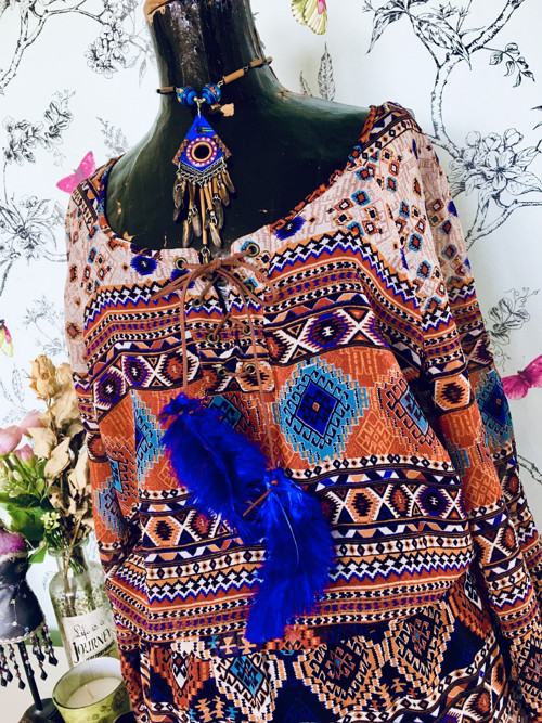 Boho šaty indiánské léto — foto 2